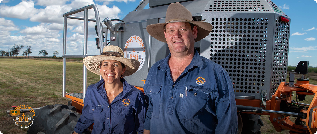 Andrew and Jocie Bate, SwarmFarm co-founders